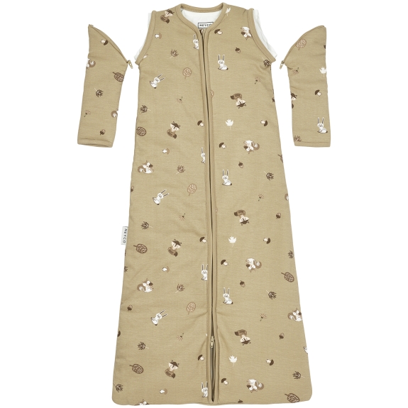 Baby Slaapzak 4 Seizoenen met Forest Animals - Sand Prin