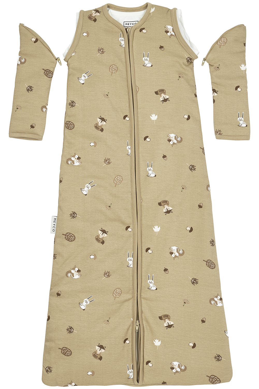 Baby Slaapzak 4 Seizoenen met Forest Animals - Sand Prin - afbeelding 4