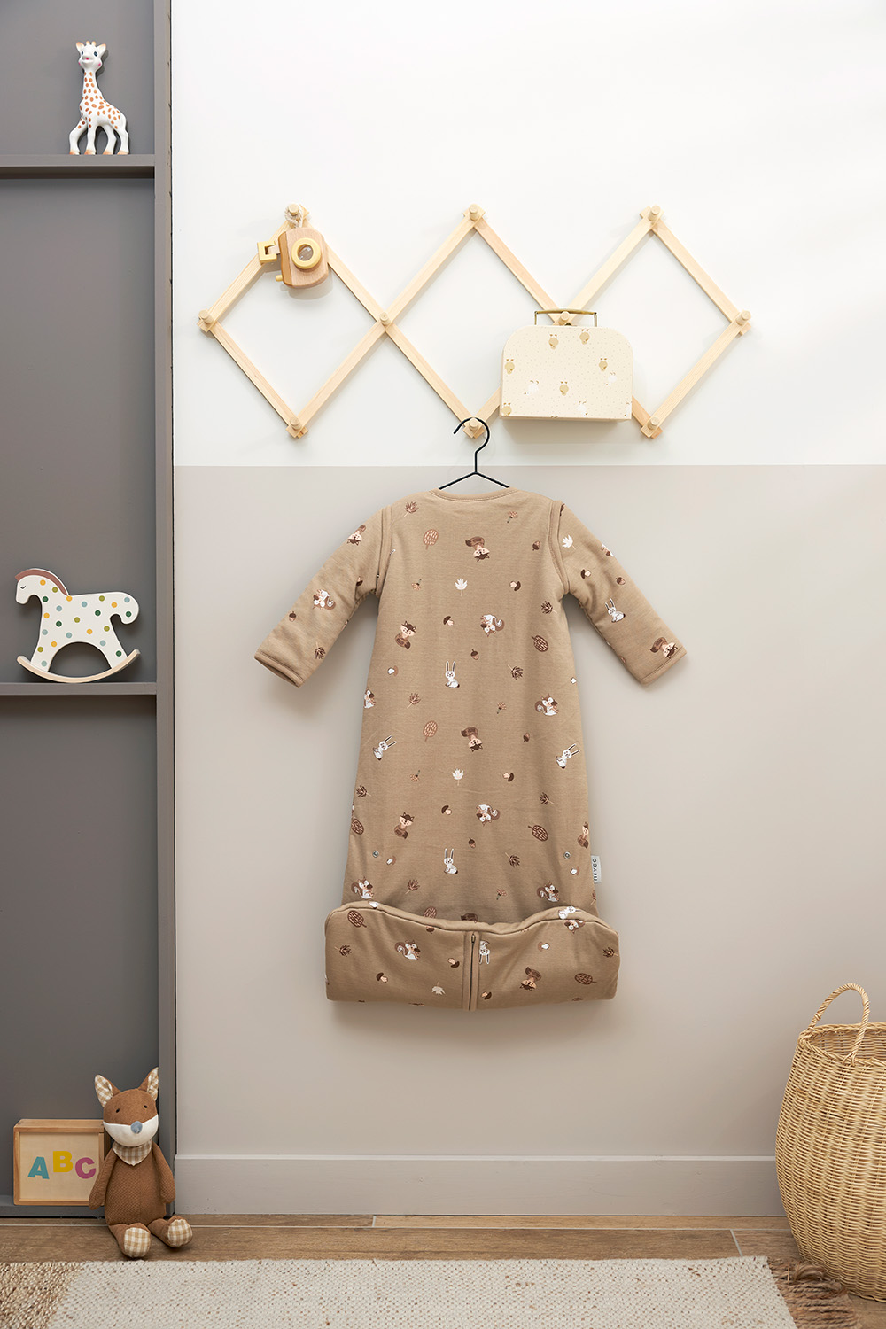 Baby Slaapzak 4 Seizoenen met Forest Animals - Sand Prin - afbeelding 10