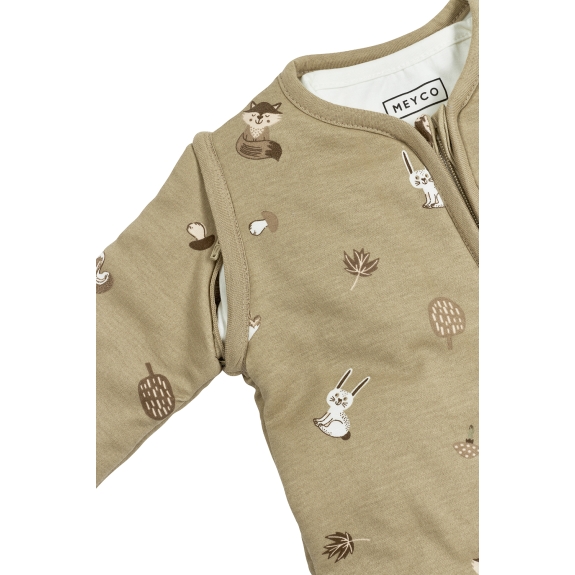 Baby Slaapzak 4 Seizoenen met Forest Animals - Sand Prin
