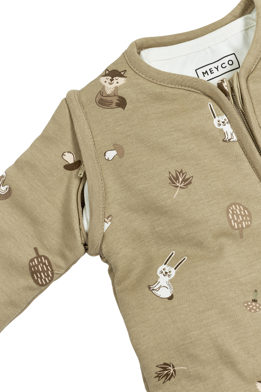 Baby Slaapzak 4 Seizoenen met Forest Animals - Sand Prin - afbeelding 6