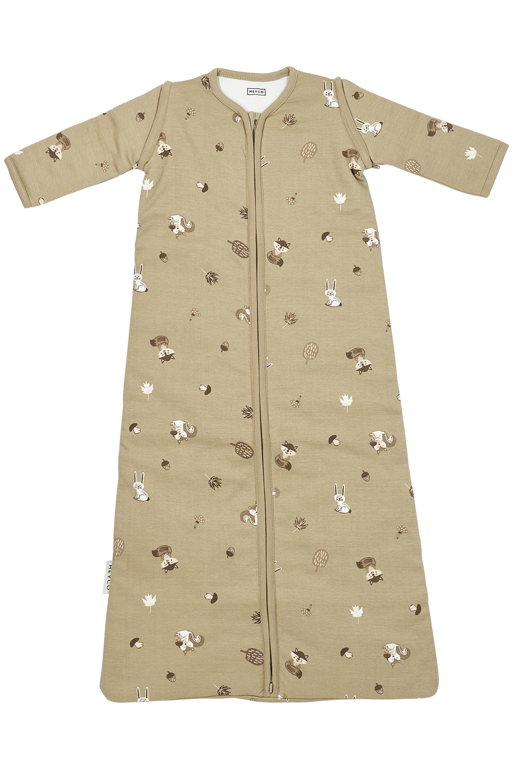 Baby Slaapzak Afritsbare Mouwen Forest Animals - Sand - afbeelding 9