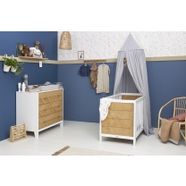 Baby Slaapzak Mouwen Rib Mini Spot - Sand Melange - 70cm