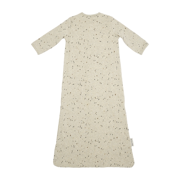 Baby Slaapzak Mouwen Rib Mini Spot - Sand Melange - 70cm