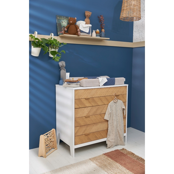 Baby Slaapzak Mouwen Rib Mini Spot - Sand Melange - 70cm