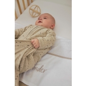 Baby Slaapzak Mouwen Rib Mini Spot - Sand Melange - 70cm