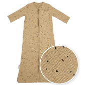 Baby Slaapzak Mouwen Rib Mini Spot - Toffee Melange - 11