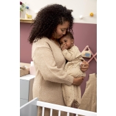 Baby Slaapzak Mouwen Rib Mini Spot - Toffee Melange - 11