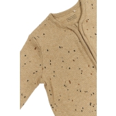 Baby Slaapzak Mouwen Rib Mini Spot - Toffee Melange - 11