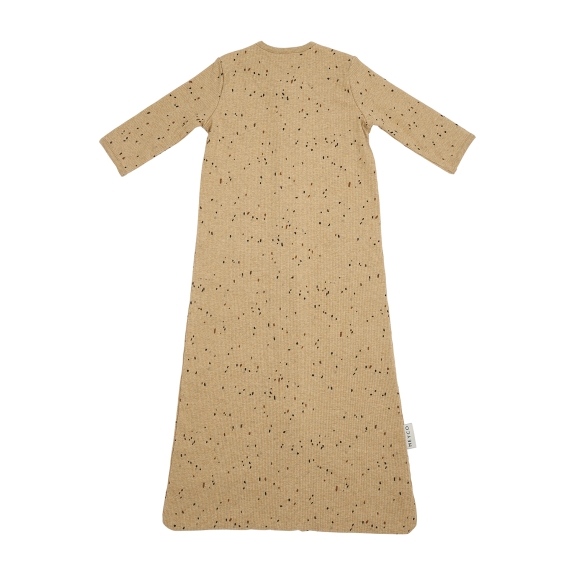 Baby Slaapzak Mouwen Rib Mini Spot - Toffee Melange - 11