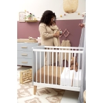 Baby Winter Slaapoverall Rib Mini Spot - Toffee Melange