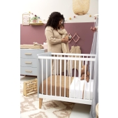 Baby Winter Slaapoverall Rib Mini Spot - Toffee Melange