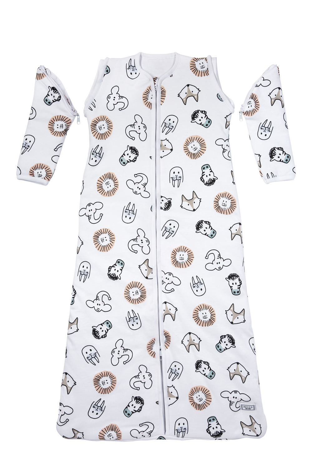 Baby Slaapzak Afritsbare Mouwen Animal - Multicolour - 6 - afbeelding 4