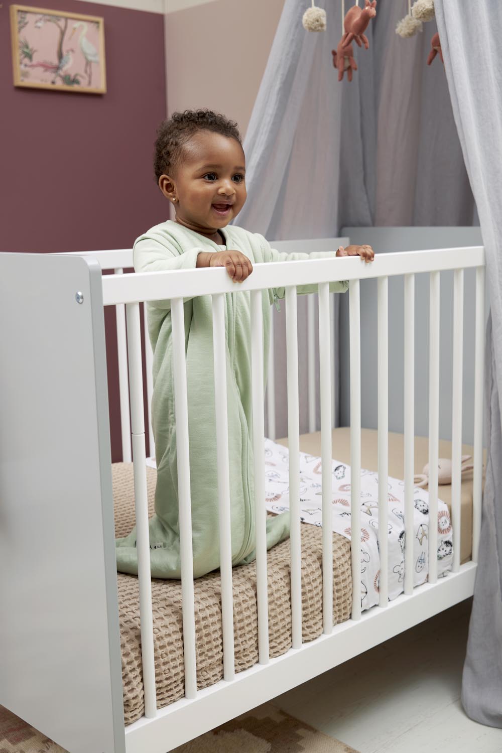 Baby Slaapzak Afritsbare Mouwen Soft Green 110cm - afbeelding 9