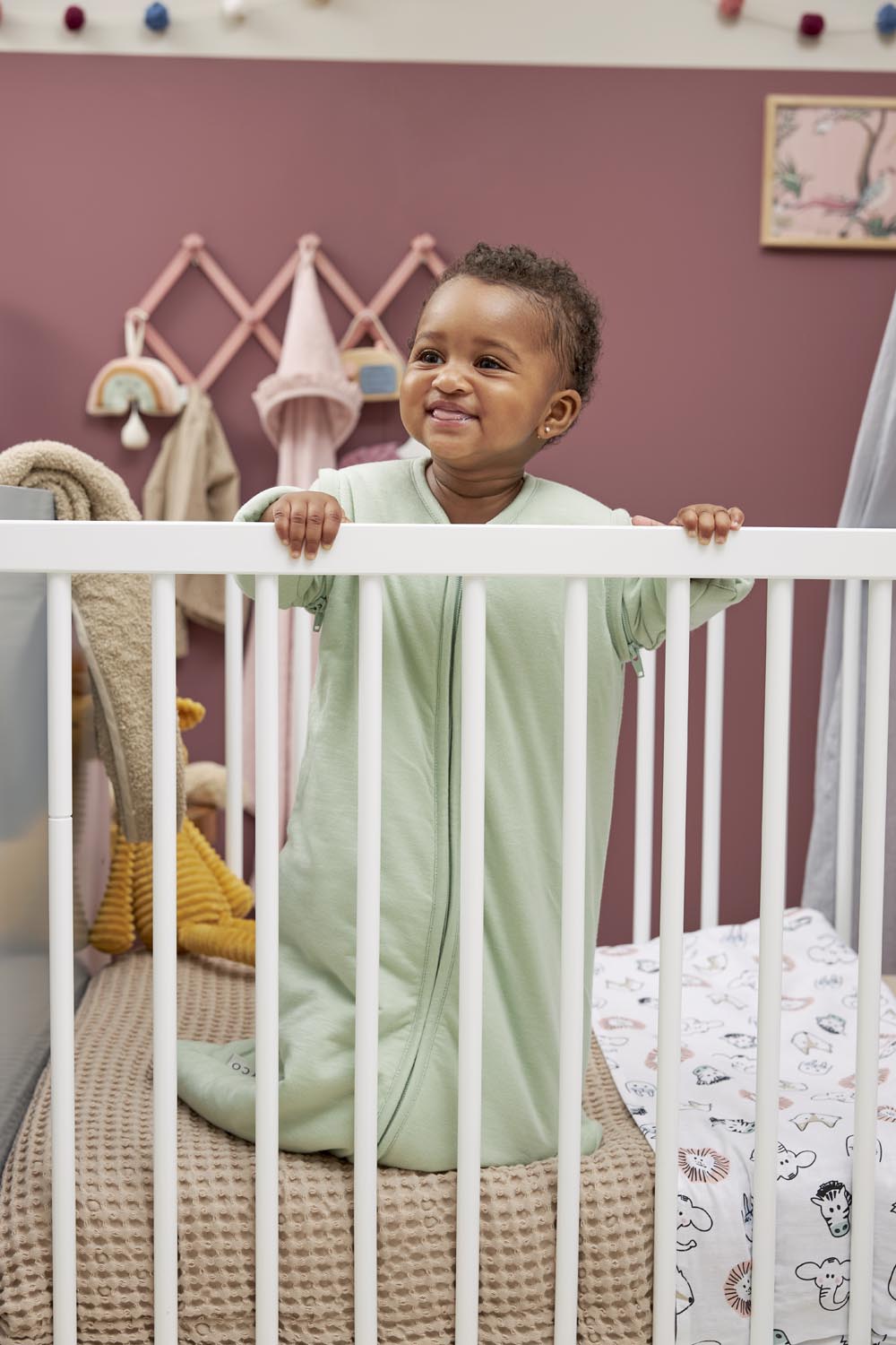 Baby Slaapzak Afritsbare Mouwen Soft Green 110cm - afbeelding 8