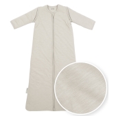 Baby Slaapzak Afritsbare Mouwen Slub - Greige - 70cm