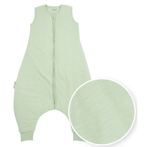 Baby Winter Slaapoverall Jumper Slub - Soft Green - 80cm