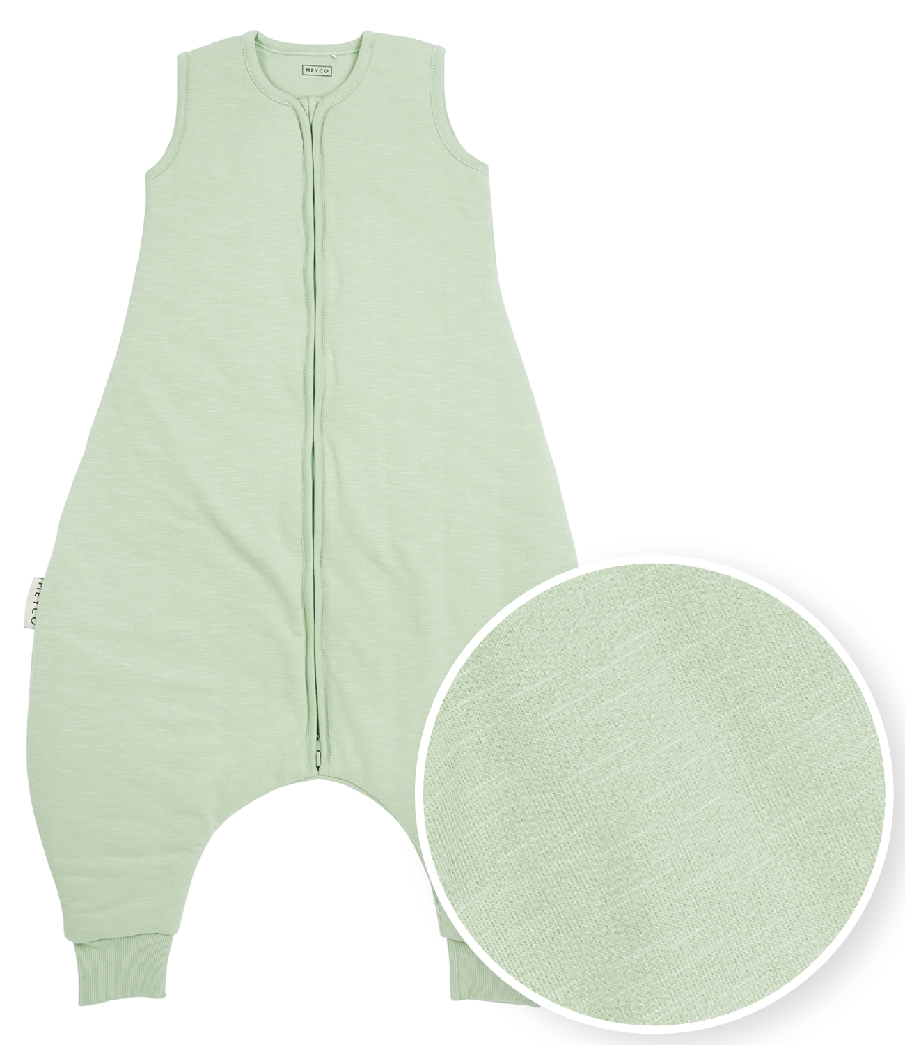 Baby Winter Slaapoverall Jumper Slub - Soft Green - 80cm - afbeelding 2
