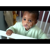 Meyco - Baby Slaapzak Afritsbare Mouwen Soft Green 90cm