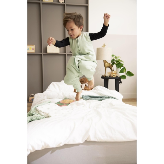 Baby Winter Slaapoverall Jumper Slub - Soft Green - 104c