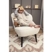 Baby Winter Slaapoverall Jumper Slub - Greige - 104cm