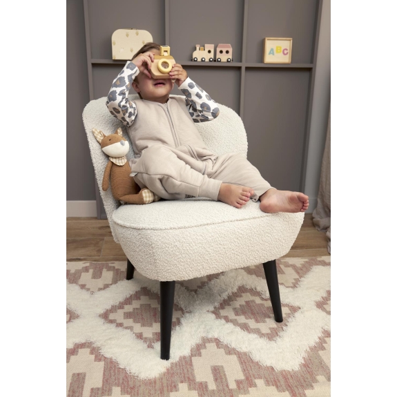 Baby Winter Slaapoverall Jumper Slub - Greige - 104cm