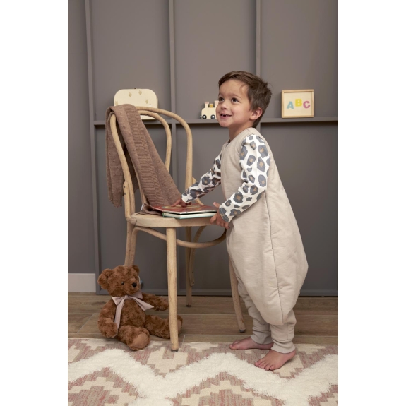 Winter Baby Slaapoverall Jumper Slub - Greige - 80cm