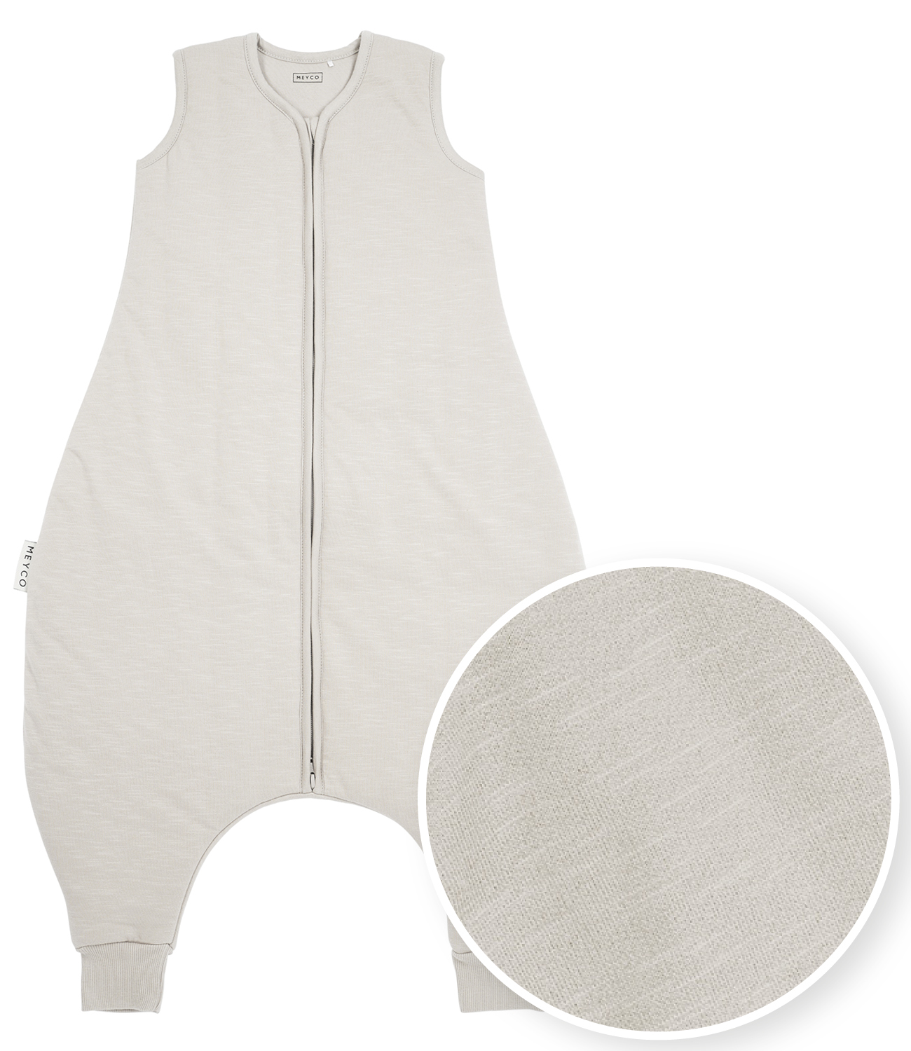 Baby Winter Slaapoverall Jumper Slub - Greige - 92cm - afbeelding 2