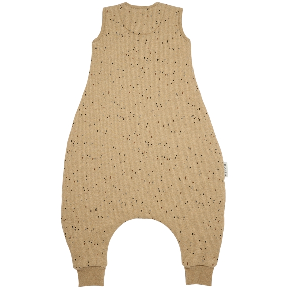Baby Winter Slaapoverall Jumper Rib Mini Spot - Toffee M