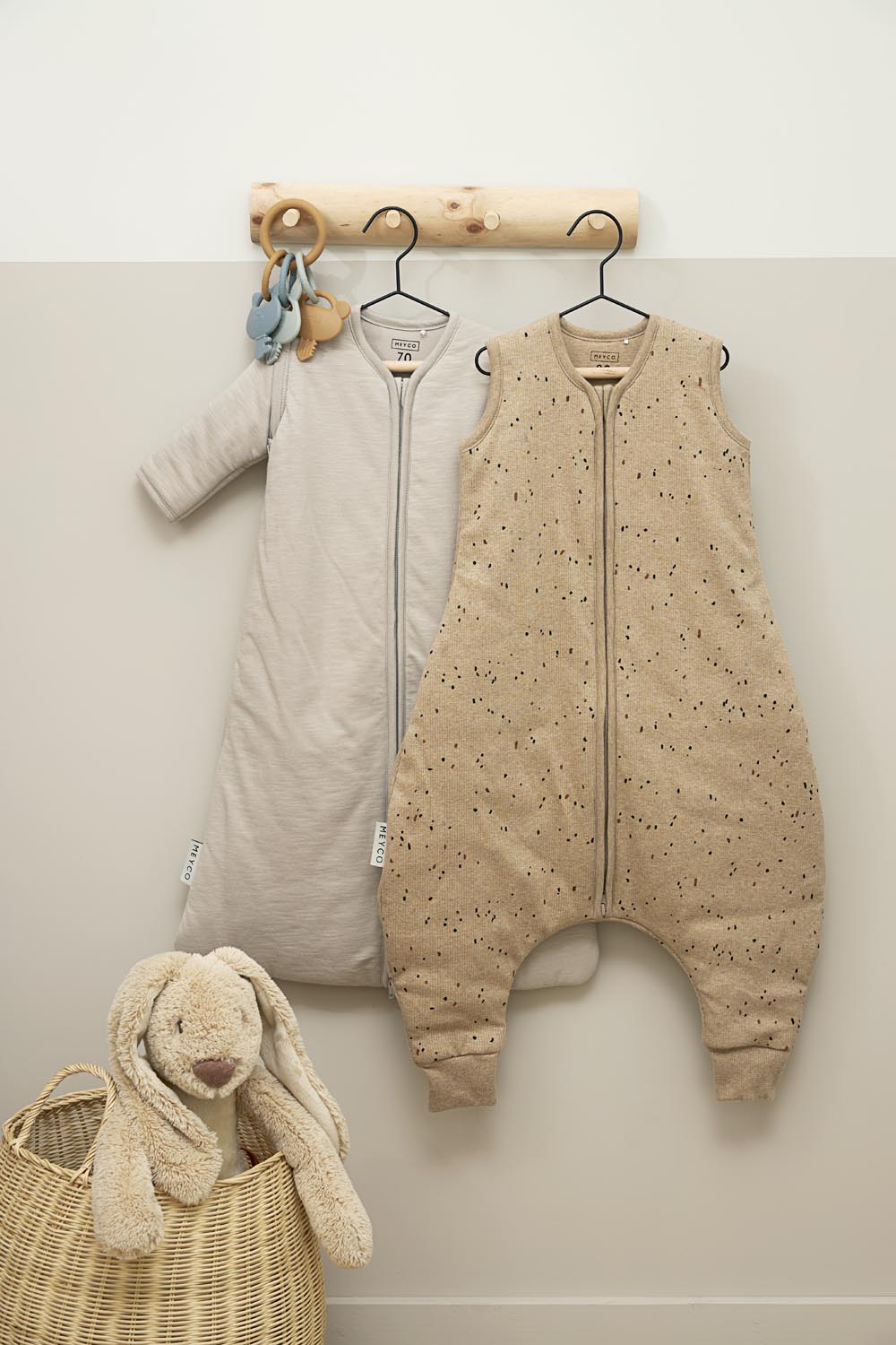 Baby Winter Slaapoverall Jumper Rib Mini Spot - Toffee M - afbeelding 6