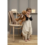 Baby Winter Slaapoverall Rib Mini Spot - Sand Melange - 