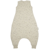 Baby Winter Slaapoverall Rib Mini Spot - Sand Melange - 