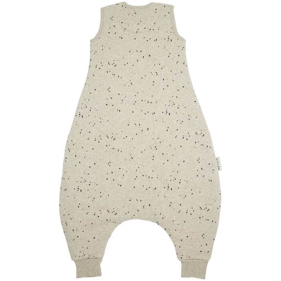 Baby Winter Slaapoverall Rib Mini Spot - Sand Melange - 
