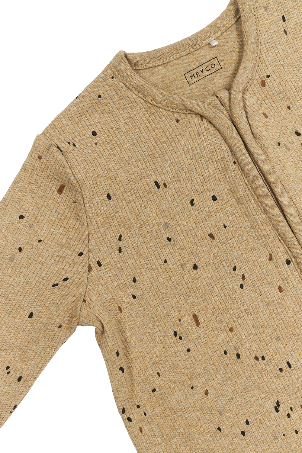Baby Slaapzak Rib Mini Spot - Toffee Melange - 90cm - afbeelding 4