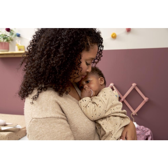 Baby Slaapzak Rib Mini Spot - Toffee Melange - 90cm