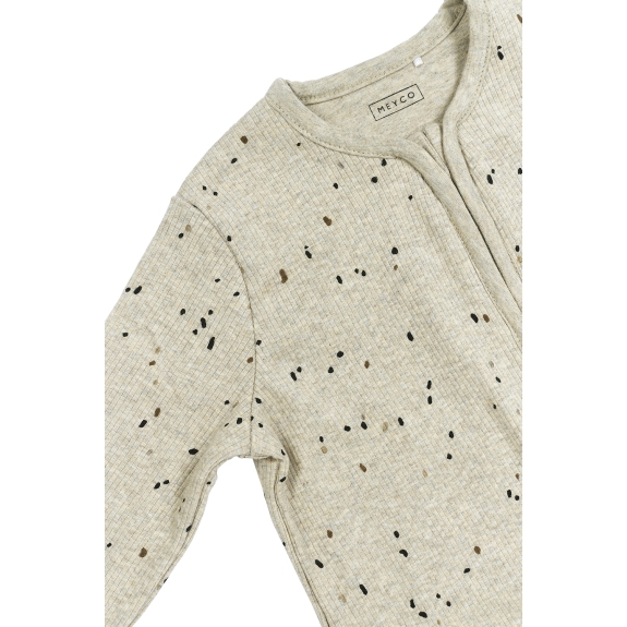 Baby Slaapzak Rib Mini Spot - Sand Melange - 90cm