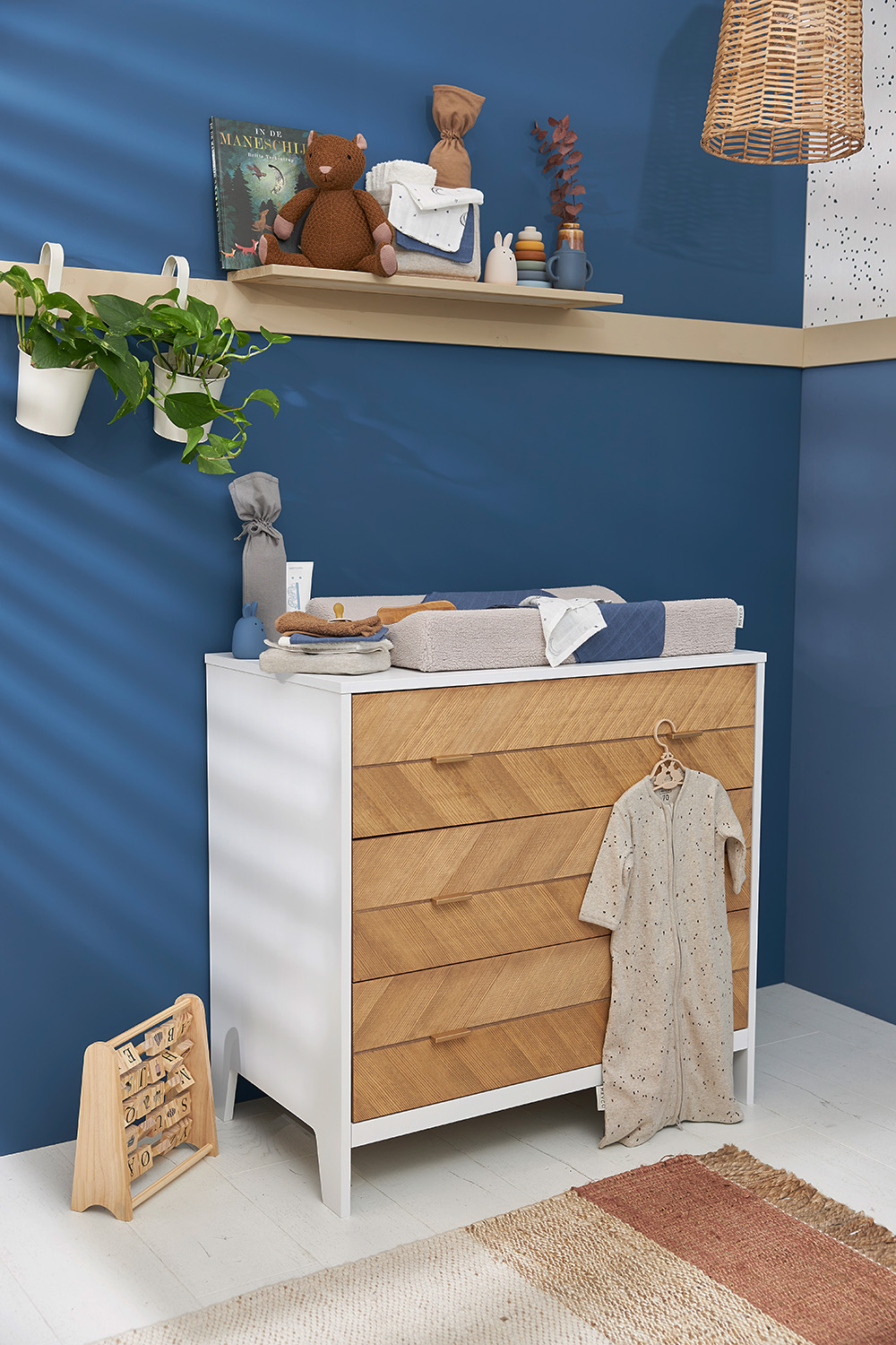 Baby Slaapzak Rib Mini Spot - Sand Melange - 90cm - afbeelding 9