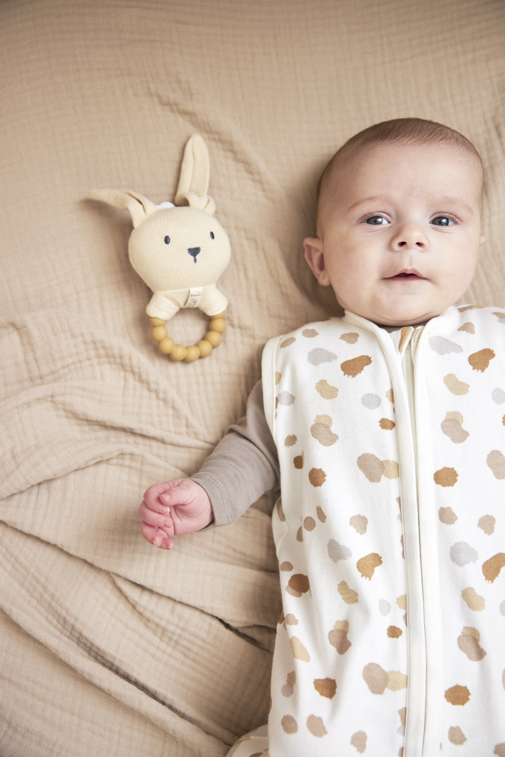 Zomerslaapzak Baby Stains - Neutral - 90cm - afbeelding 6