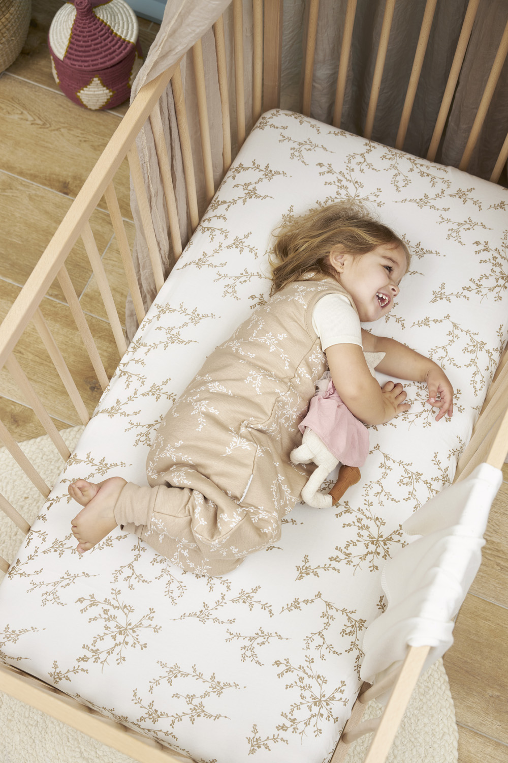 Baby Winter Slaapoverall Sand Branches - 104cm - afbeelding 5