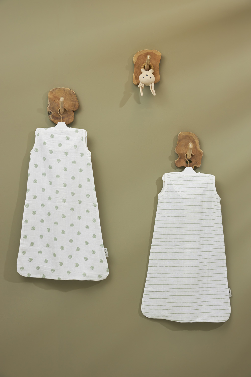 Zomerslaapzak voor Baby met Hydrofiel Dots - Soft Green 
