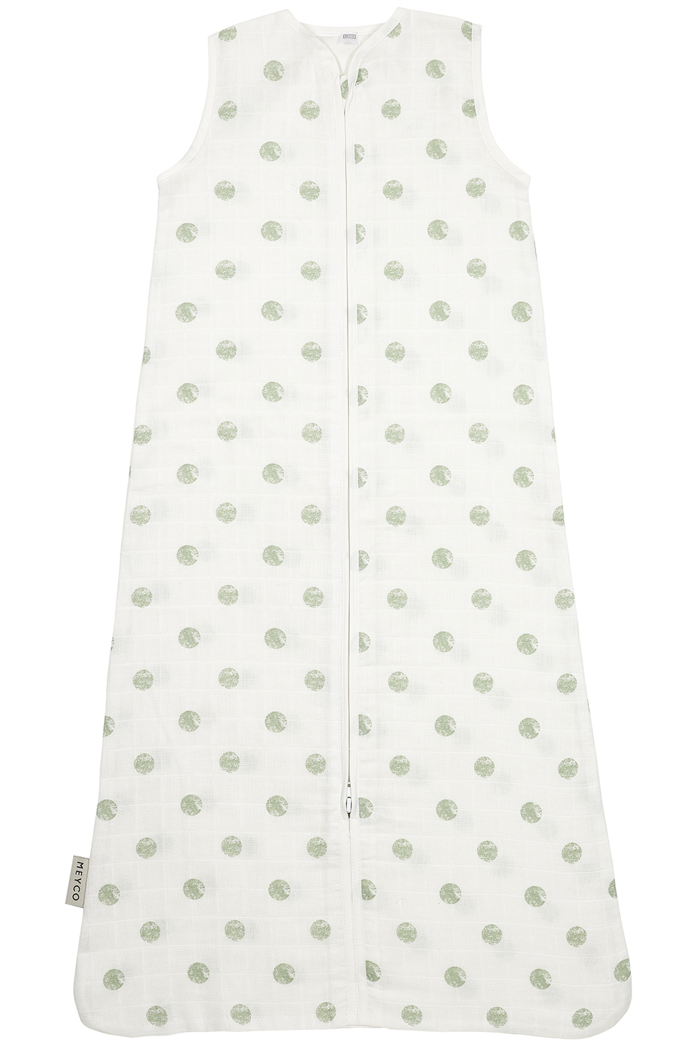 Zomerslaapzak voor Baby met Hydrofiel Dots - Soft Green  - afbeelding 2