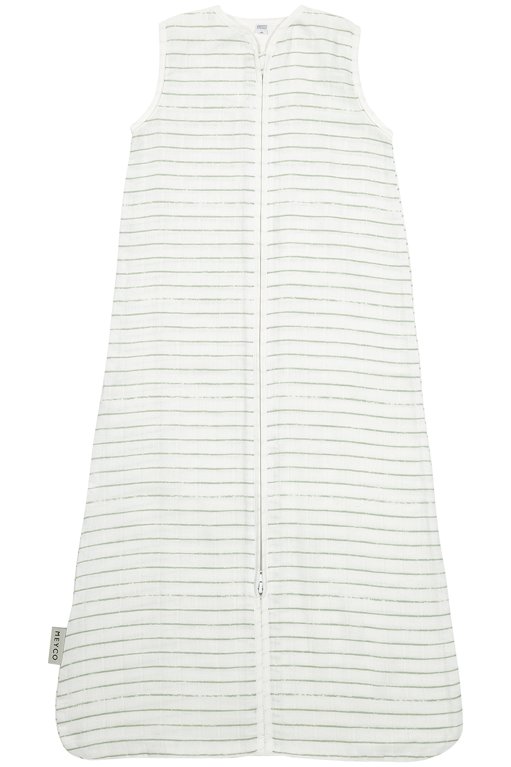 Zomerslaapzak voor Baby Stripe - Soft Green - 70cm - afbeelding 2