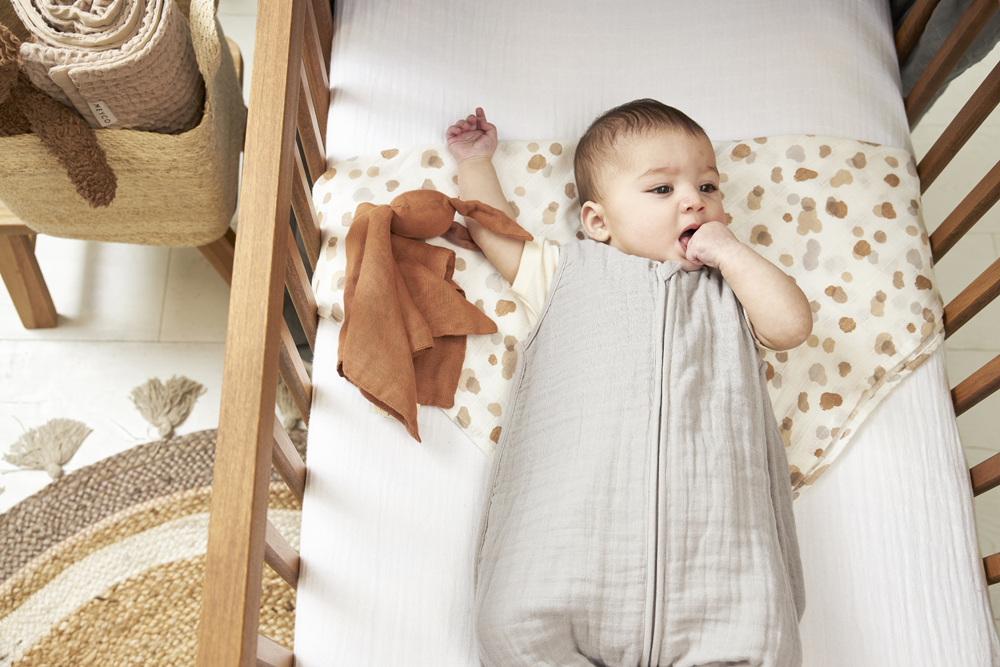 Zomerslaapzak voor Baby in Uni Greige 90cm 0.5 TOG - afbeelding 7