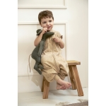 Zomer Slaapoverall Jumper Rib Mini Spot - Toffee Melange