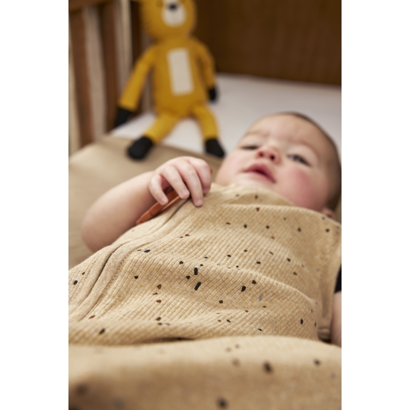 Zomerslaapzak Rib Mini Spot - Toffee Melange - 70cm