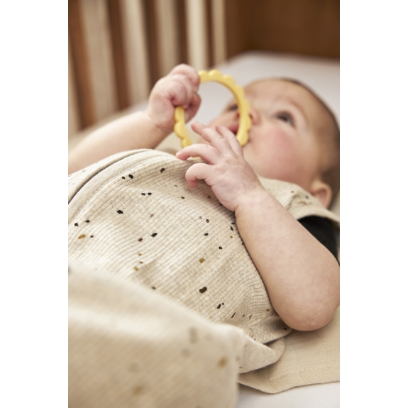 Zomerslaapzak Rib Mini Spot - Sand Melange - 90cm