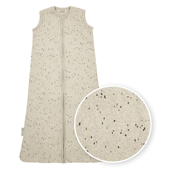 Zomerslaapzak Rib Mini Spot - Sand Melange - 110cm