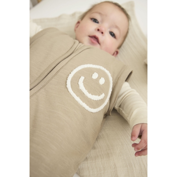 Slaapzak met afritsbare mouwen en Smile applicatie - Tau