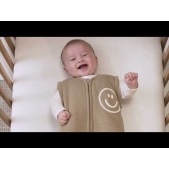 Winter Slaapoverall Jumper met Team No Sleep - Taupe/Off