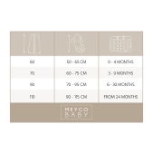 Baby Slaapzak Met Afritsbare Mouwen Slub - Taupe/Offwhit